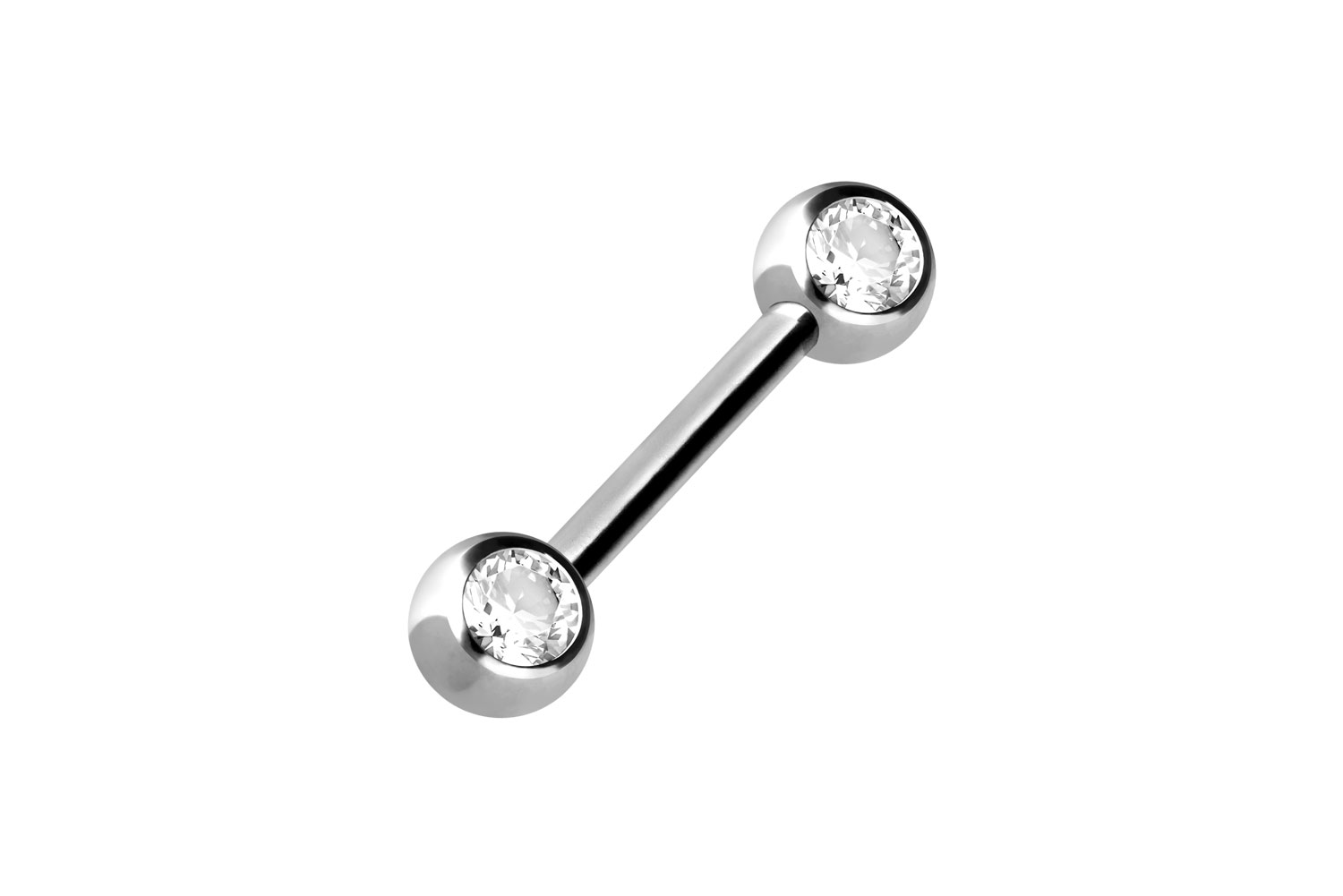 Chirurgenstahl Barbell SEITLICHE KRISTALLE
